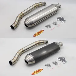 DRZ400 배기 파이프 시스템 슬립 온 FMF 오토바이 중간 링크 튜브 51mm 머플러 이스케이프 모토 스즈키 DR-Z400 DRZ 400 DR Z400