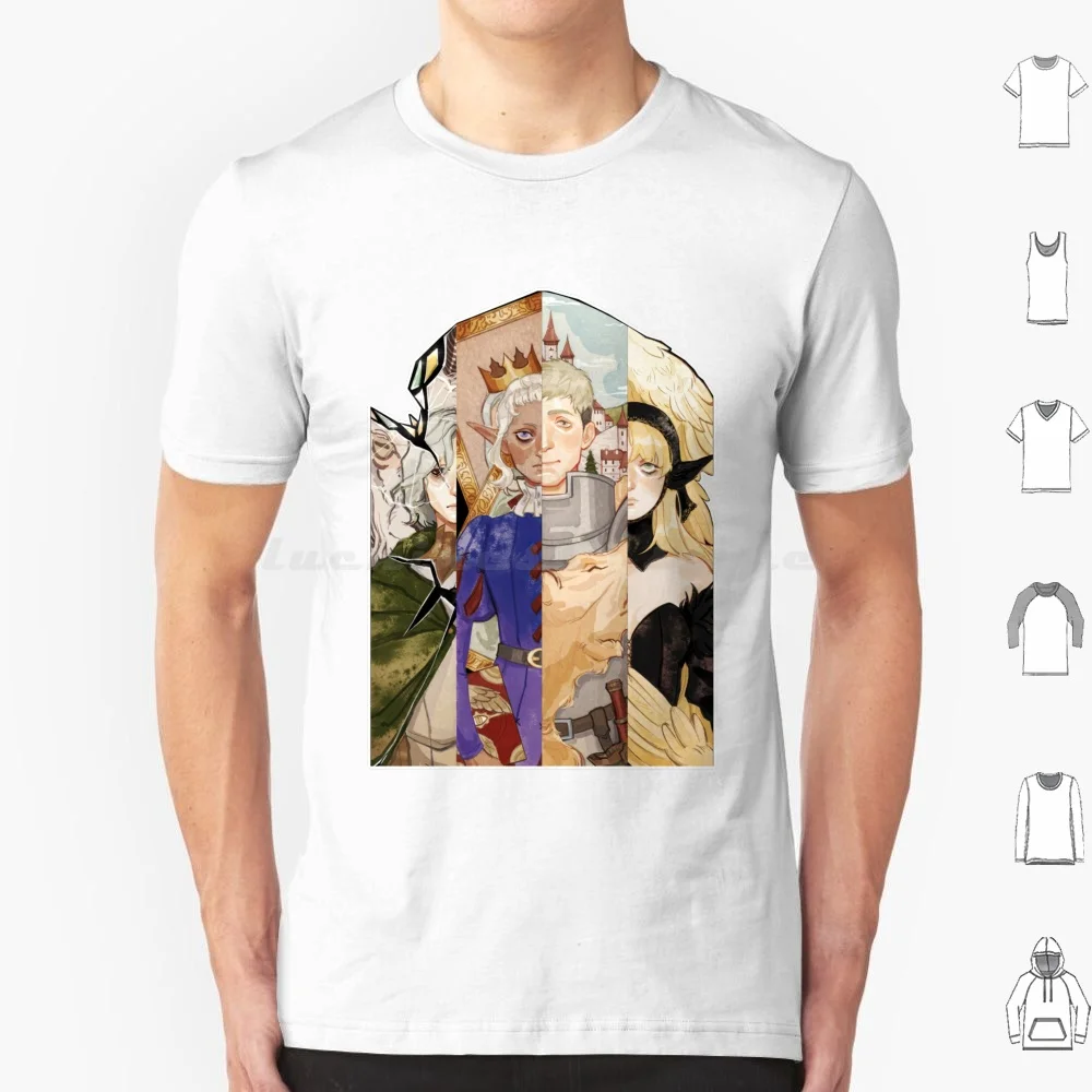 Delicious In Art T Shirt Big Size 100% Cotton Meshi Delicious In Anime Manga Meshi Manga Meshi Anime Itzusumi Catgirl Marcille