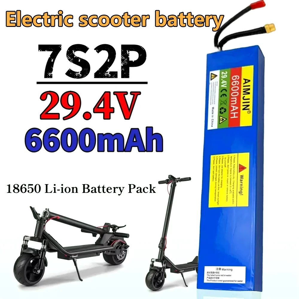 

100% brand new scooter battery 25.2V 5000mAh 18650 battery pack 7S2P Li-ion battery