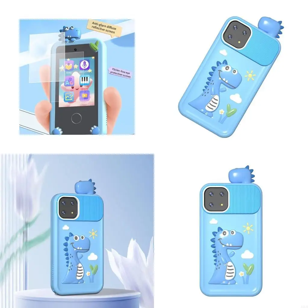 

Dinosaur Smartphone Kids with Double Camera for Boy Girl Learning A2UB