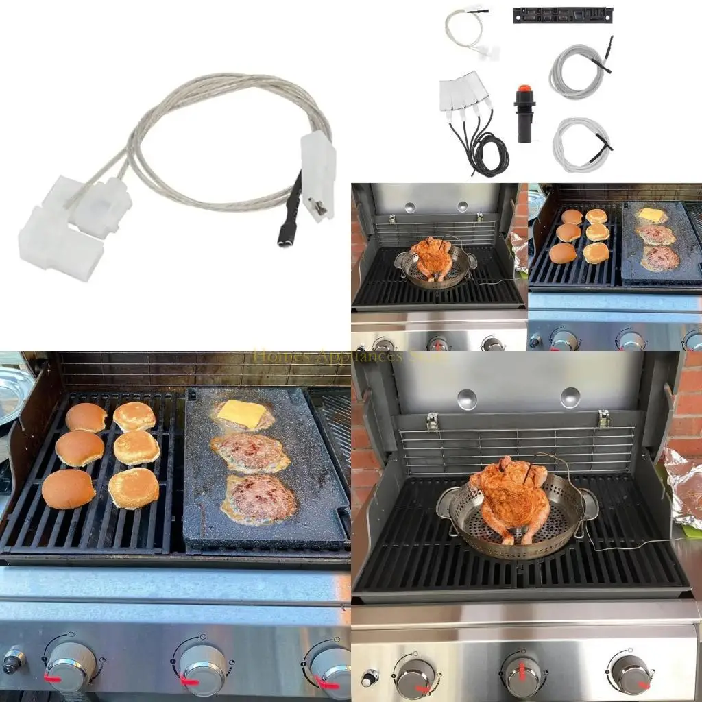 

D0AB Grills Igniter Assembly Igniter Set Grills Accessories Grills Ignition Set Electrode Ignition Component for 7790501