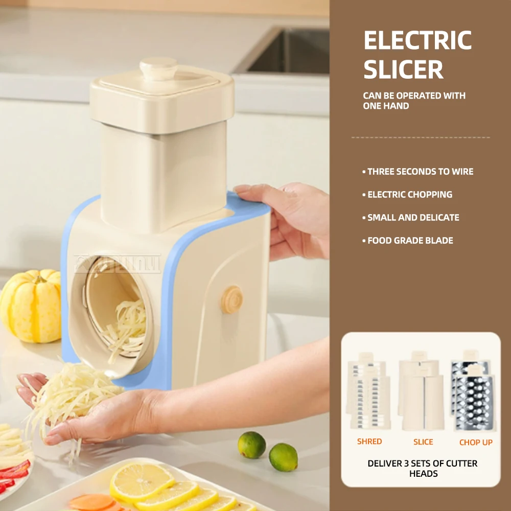 High Quality Electric Vegetable Slicer Multifunctional Household Automatic slicer for Kitchen QCJ-A1