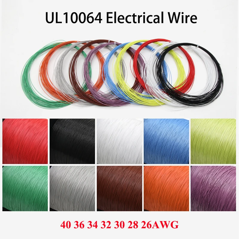 10/20/50m UL10064 Przewody PTFE 40/36/34/32/30/28/26AWG Ultra Fine Micro Litz FEP Izolacja Cynowany drut miedziany do lutowania