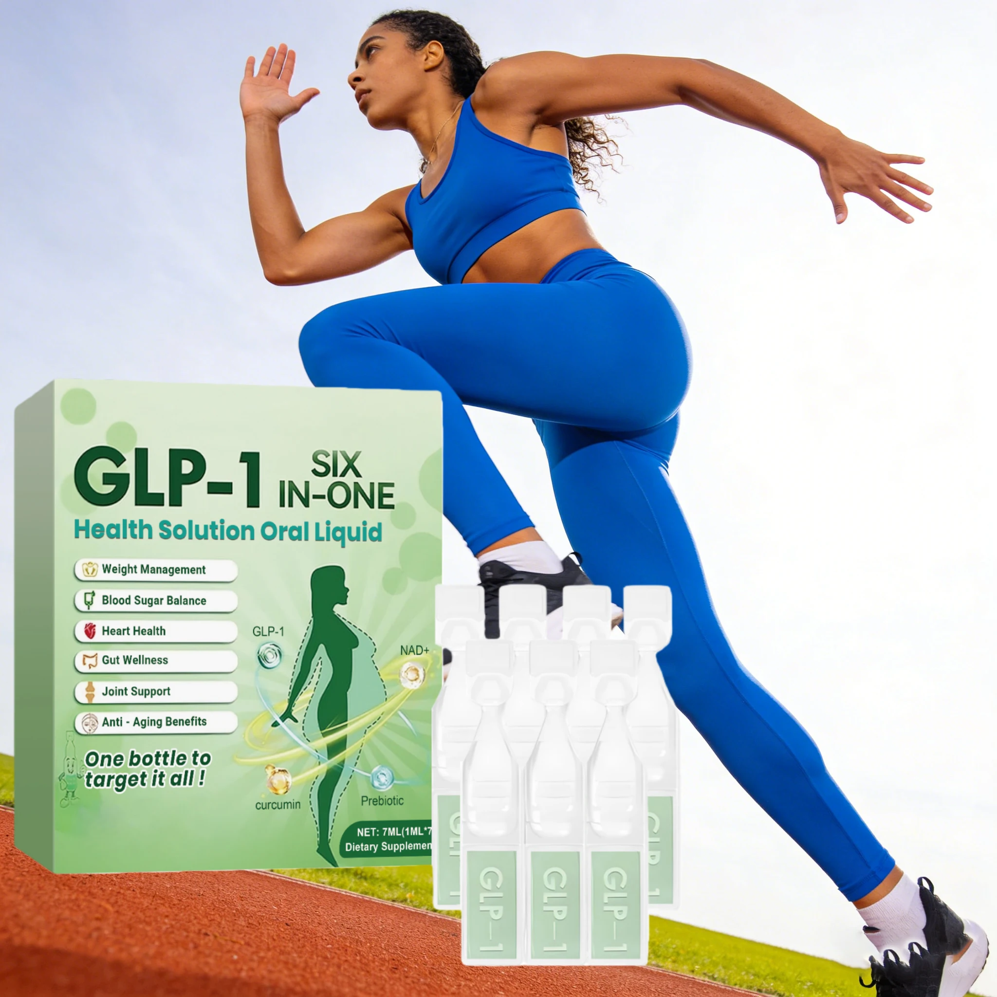 GLP-1 Body Care Drops Weight Management Enhance Metabolism Assist Body Shaping Promote Microcirculation Dietary Supplement Drops