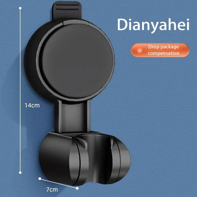 رأس الدش يدعم جدارية حامل أكواب الشفط 360 درجة °   قابل للتعديل تصفيح دش السكك الحديدية رئيس حامل الحمام جدار جبل قوس