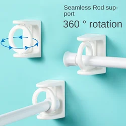 360 ° Rotatable Telescopic Rod Holder Circular Ring Triangular Ring Hook Rotatable Adhesive Non Punching Curtain Rod Hook