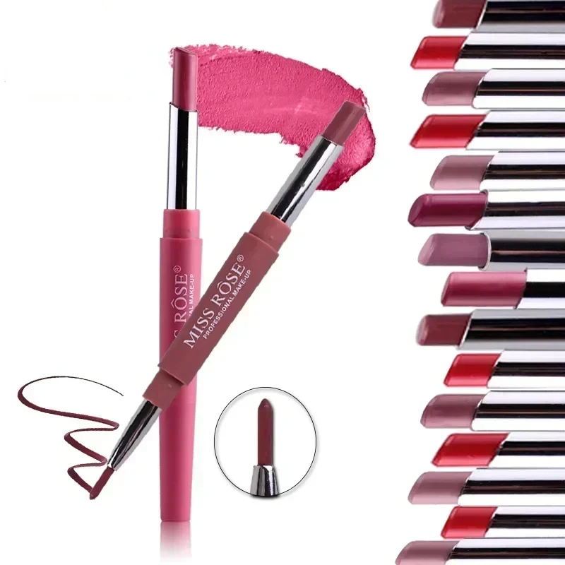 Double-ended Lipstick Multi-function Pen Lip Liner Color Lasting  Cosmetics 1 Pcs Косметика Beauty Lipstick