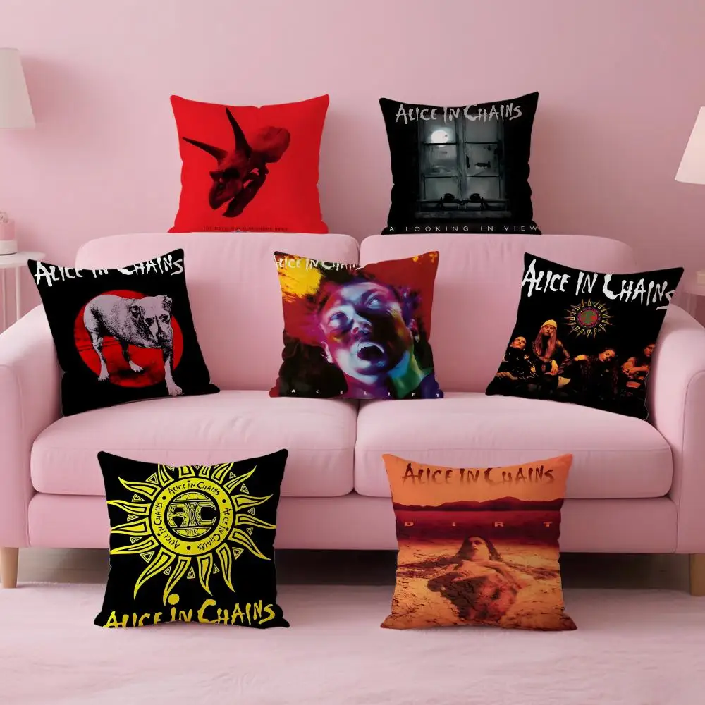 

Чехол для подушки в стиле ретро-музыки A-Alice In Chains, мягкая приятная на ощупь ткань и скрытая молния