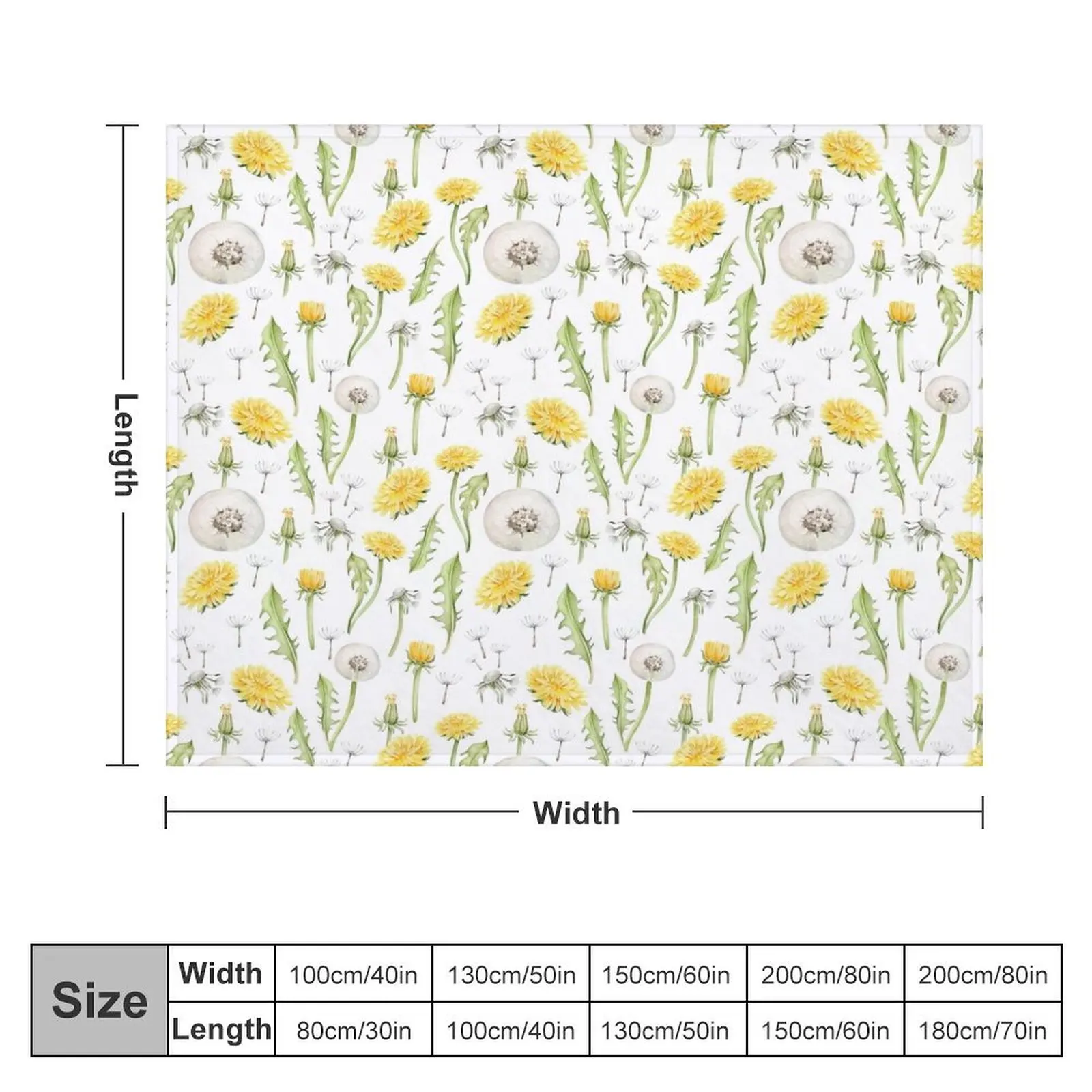 Dandelion flower Throw Blanket For Baby Extra Large Throw Quilt Blankets