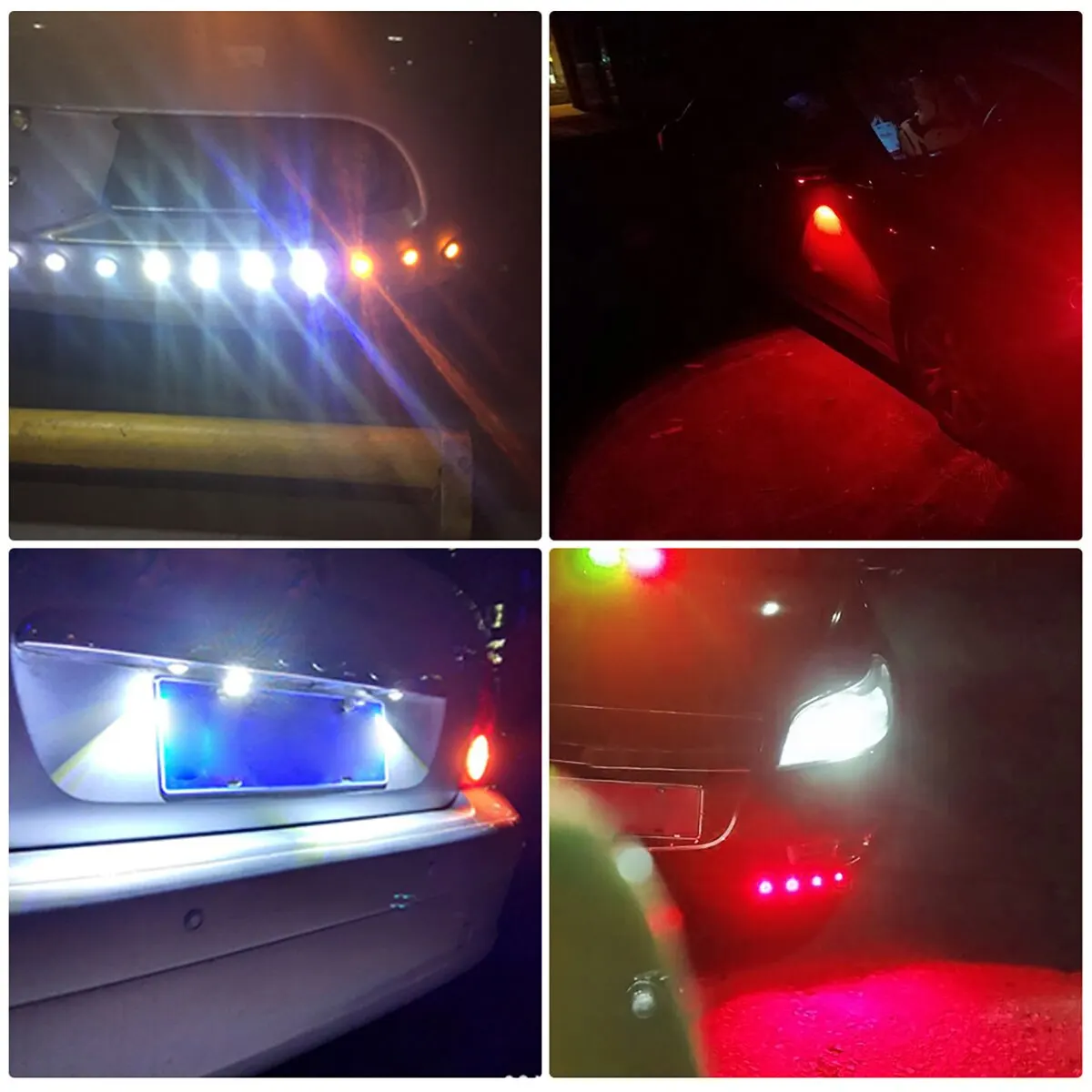 2PCS Motorcycle LED Eagle Eye Light Turn Signal Indicator Super Bright Led Motorbike Auto Rear Tail Brake Lamp Fog Driving Light image 5