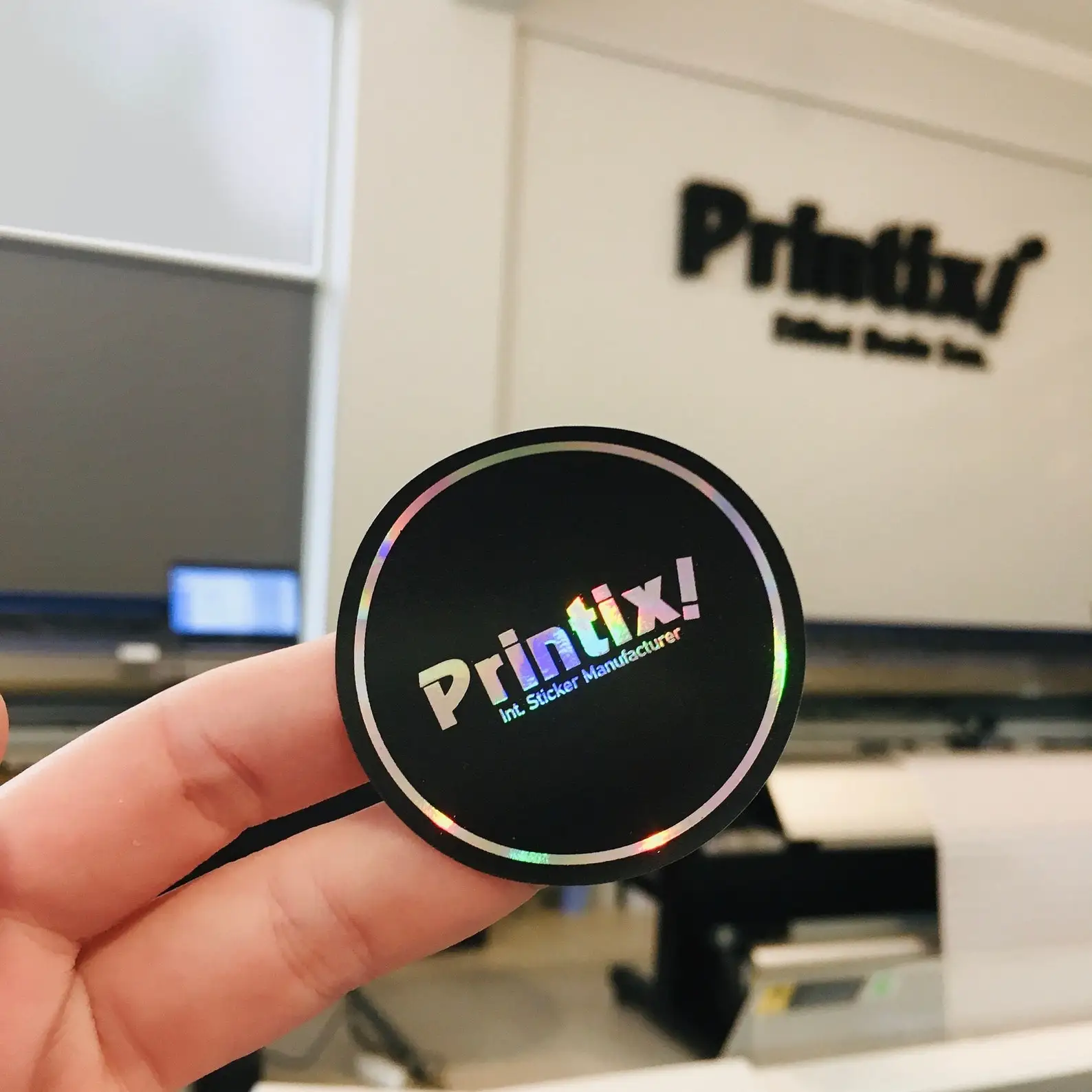 

Partly Holographic Vinyl Stickers, Any Shape and Size Custom Holographic Labels, Personalized Holographic Stickers, Branding and