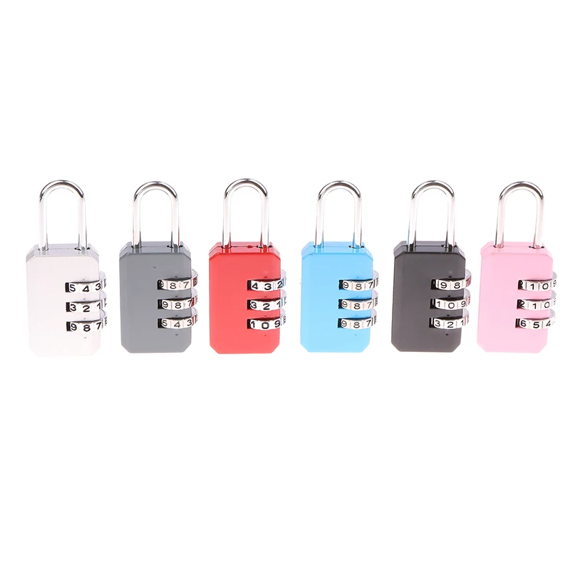 For Dormitory Door Gym Luggage Zipper Bag Backpack Suitcase Drawer Durable Locks 3 Digit Combination Code Number Padlock