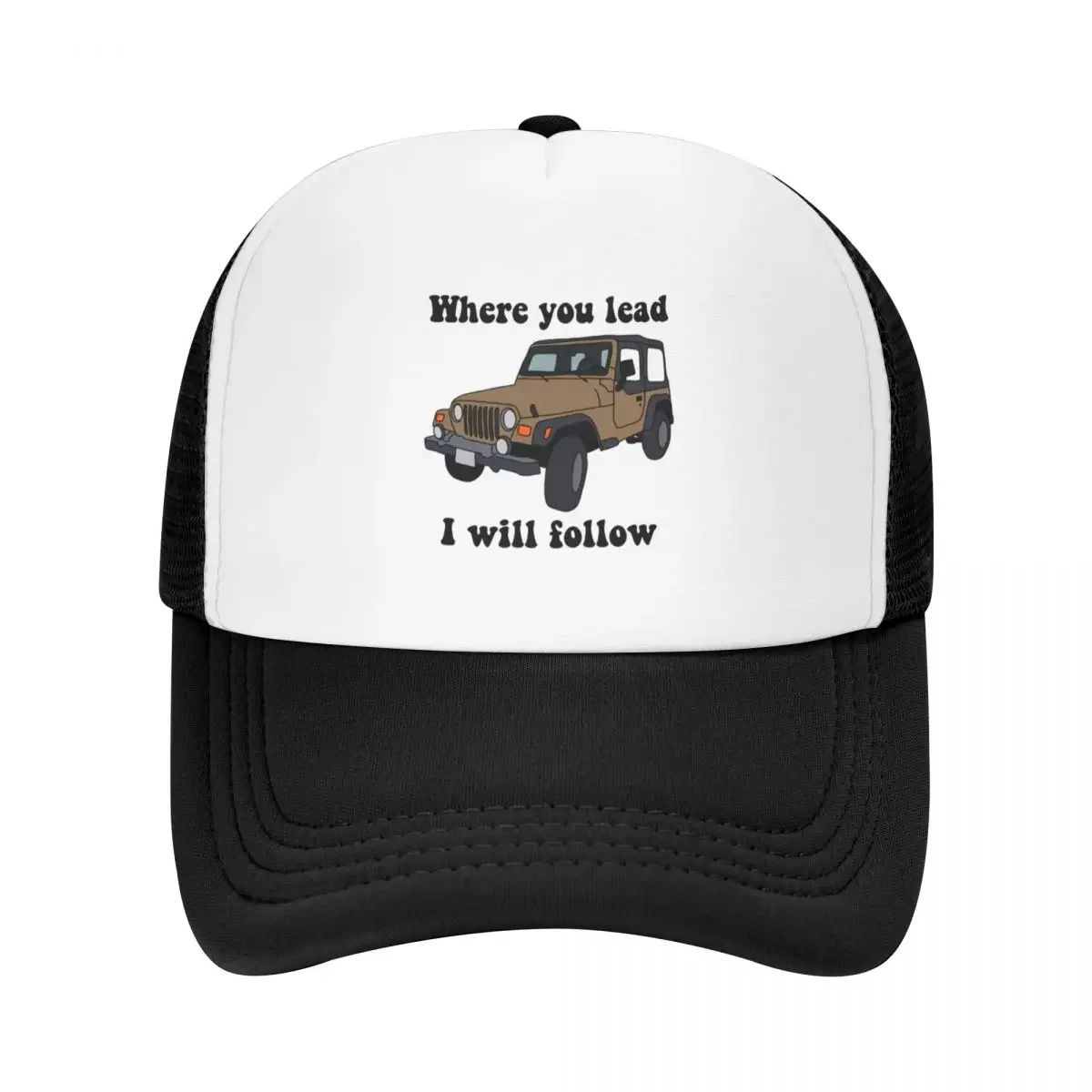 Where you lead I will follow Baseball Cap Military Tactical Cap Beach Outing Trucker Hat dad hat Men Caps Women's