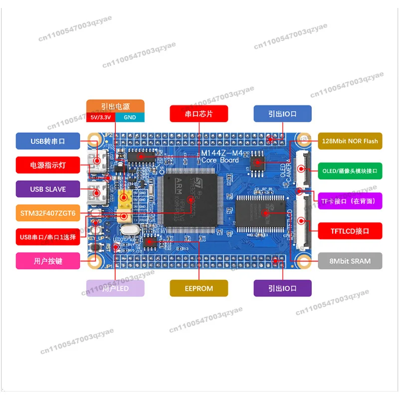 STM32F407ZGT6 Minimum System BoardCore Development Board STM32F4 Microcontroller
