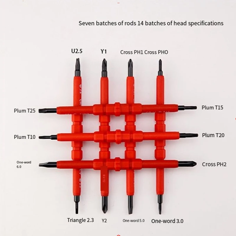 VDE Insulated Screwdriver Set With Tester Pen Chrome Vanadium Steel Electricians Hand Tools