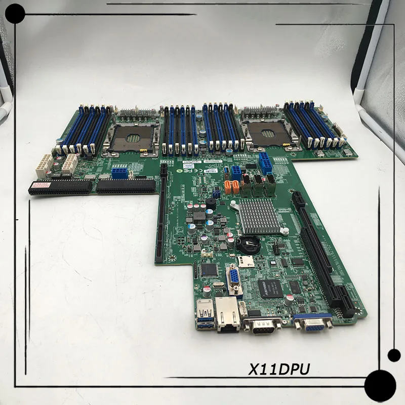 

Материнская плата X11DPU для сервера Supermicro, NVMe x4, внутренний порт, масштабируемые процессоры, LGA-3647 DDR4 PCI-E 3,0