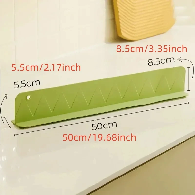 Rafford Silicone Sink Splash Guard with Suction Cups Anti-Splashing Baffle for Kitchen Bathroom Clothes & Countertop Protection