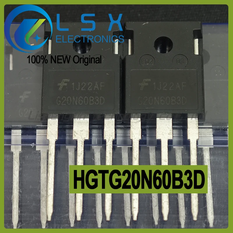 5 piezas G20N60B3D HGTG20N60B3D IGBT TO-247 600V 40A Nuevo y Original