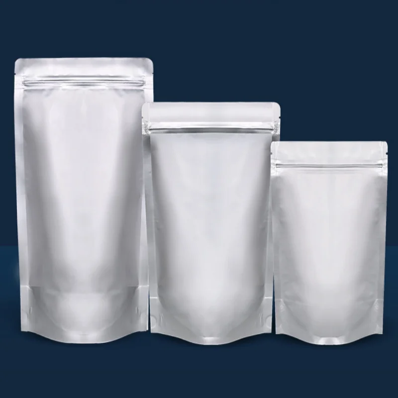 Stand-up Aluminum Foil Ziplock Packaging Bag DIY Matcha Cocoa Tea Snack Candy Coffee Sugar Spice Oilproof Storage Pouches