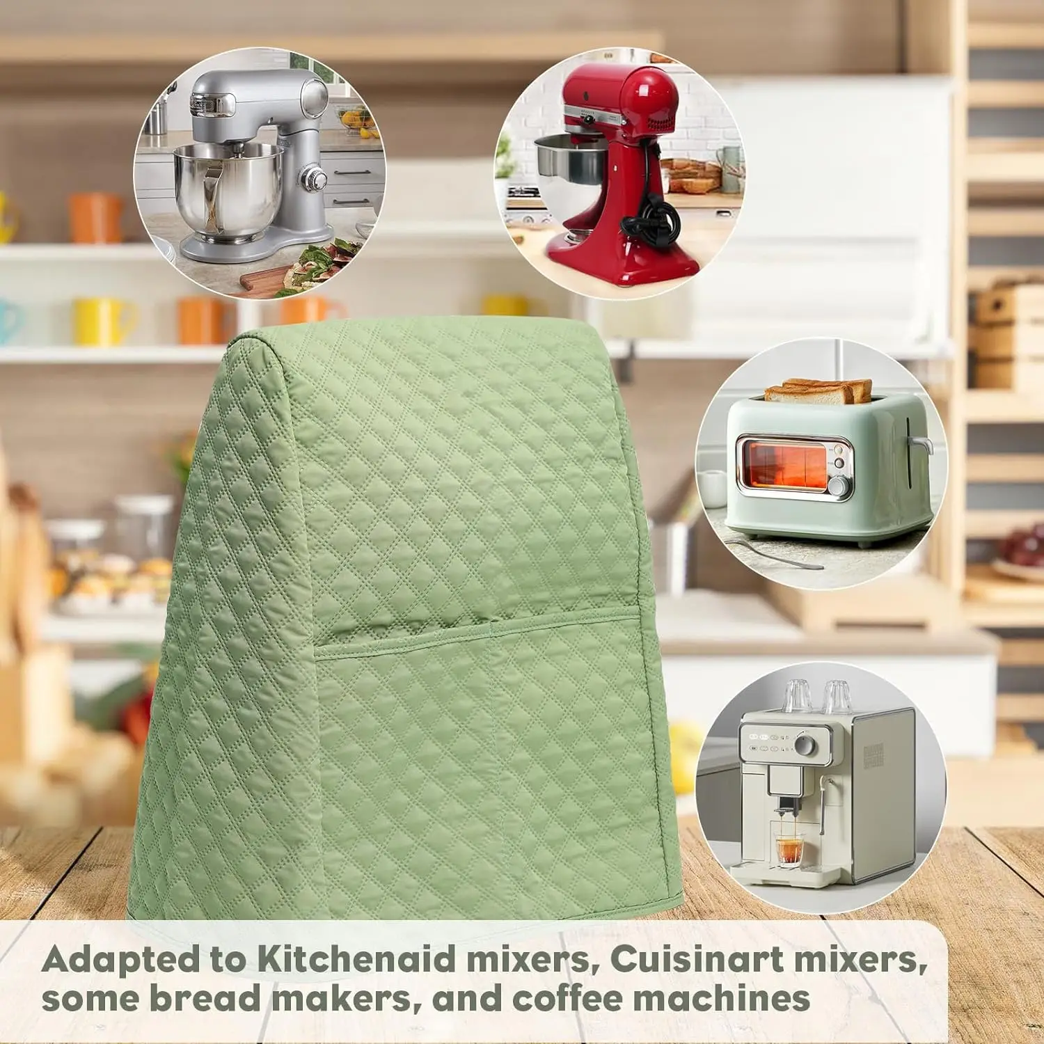 2024 Cover for Kitchenaid Stand Mixer, Cord Organizer for Kitchen Appliances, As Kitchenaid Mixer Cover, Fit Kitchenaid 3.5-6 qt