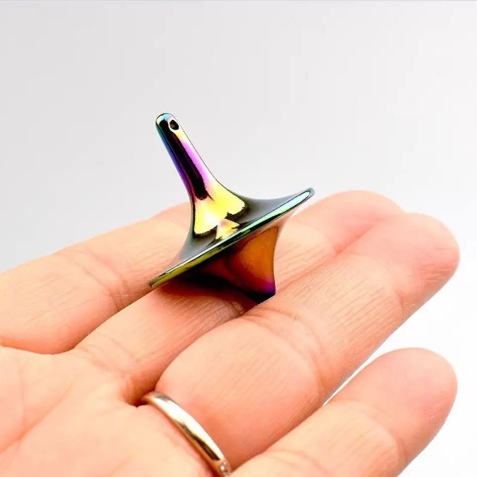 Funny Mini Magic Rotating Gyroscope Gift Creative Toy Spinning Top Inception For Exquisite Collection Decor Birthday