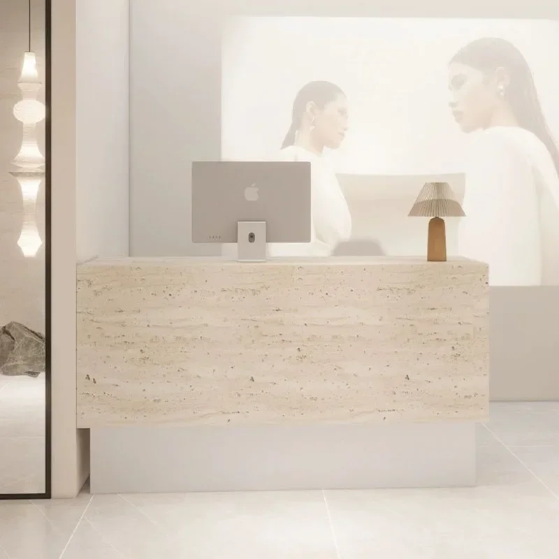 

Italian Style Originality Reception Desks Simplicity Modern Clothing Shop Reception Desks Beauty Salon Furniture Receptie HBRD