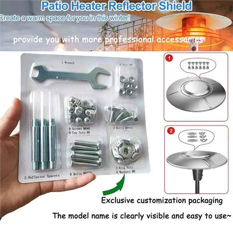 Replacement Hardware For Propane For Outdoor Space Heater-Bolt& Nut Set-For Patio Heater Accessories