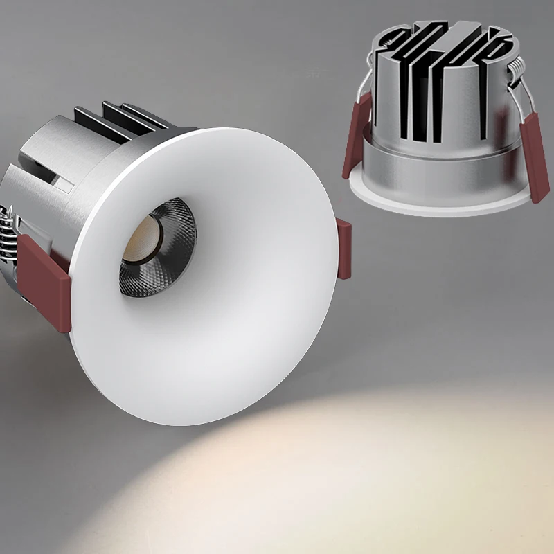 Anti‑Glare LED Recessed Downlight, High CRI90 7W‑20W Aluminum Premium Embedded Ceiling Spotlight Home Commercial Indoor Lighting