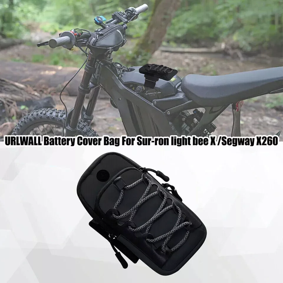 

Motorcycle Battery Cover Bag Universal Storage Pocket Organizer Water-Resistant For Dirt Bike Motocross Electric Bike