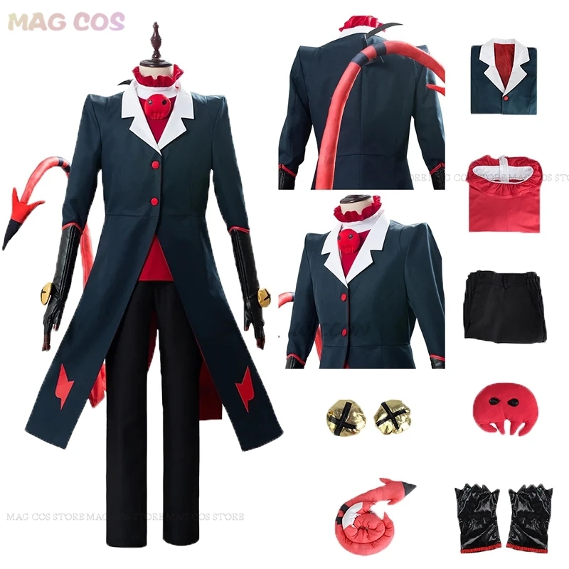 

Anime Hazbin Cosplay Hotel Blitzo cos Helluva Boss Cosplay Costume Man Uniform Halloween Carnaval Clothing suit cosplay hazbin