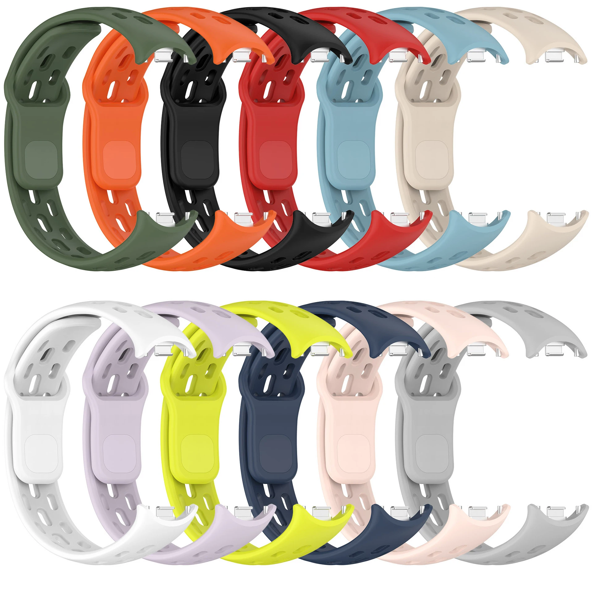 Силиконовый ремешок для Xiaomi Mi Band 10 9 8, спортивный резиновый браслет, ремешок для часов pulseira Correa Xiaomi Smart Band 8 9 10, аксессуары