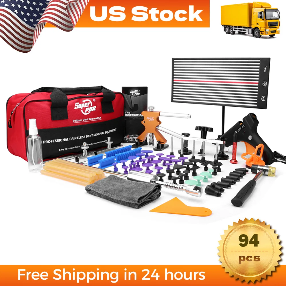 

Super PDR Car Dent Repair Tools Kit,Paintless Car Body Repair Kit,Auto Removal Dent Puller Tool Kit Tools,Shipped from US