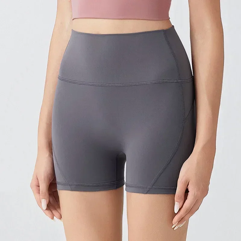 Yoga Pants No Awkwardness Thread Lifting Hip Sports Tight Shorts Quick Drying Short Running Fitness Pants