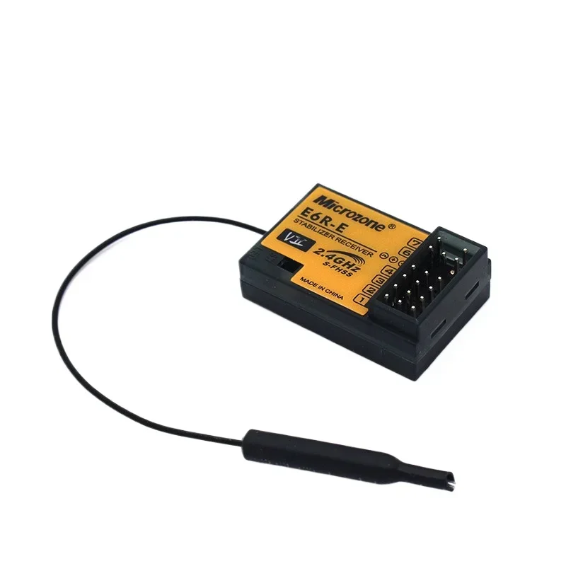 E6RE Stabilized Receiver with Auto-Balance – Works with E6 Remote Control Systems for Fixed-Wing Drones