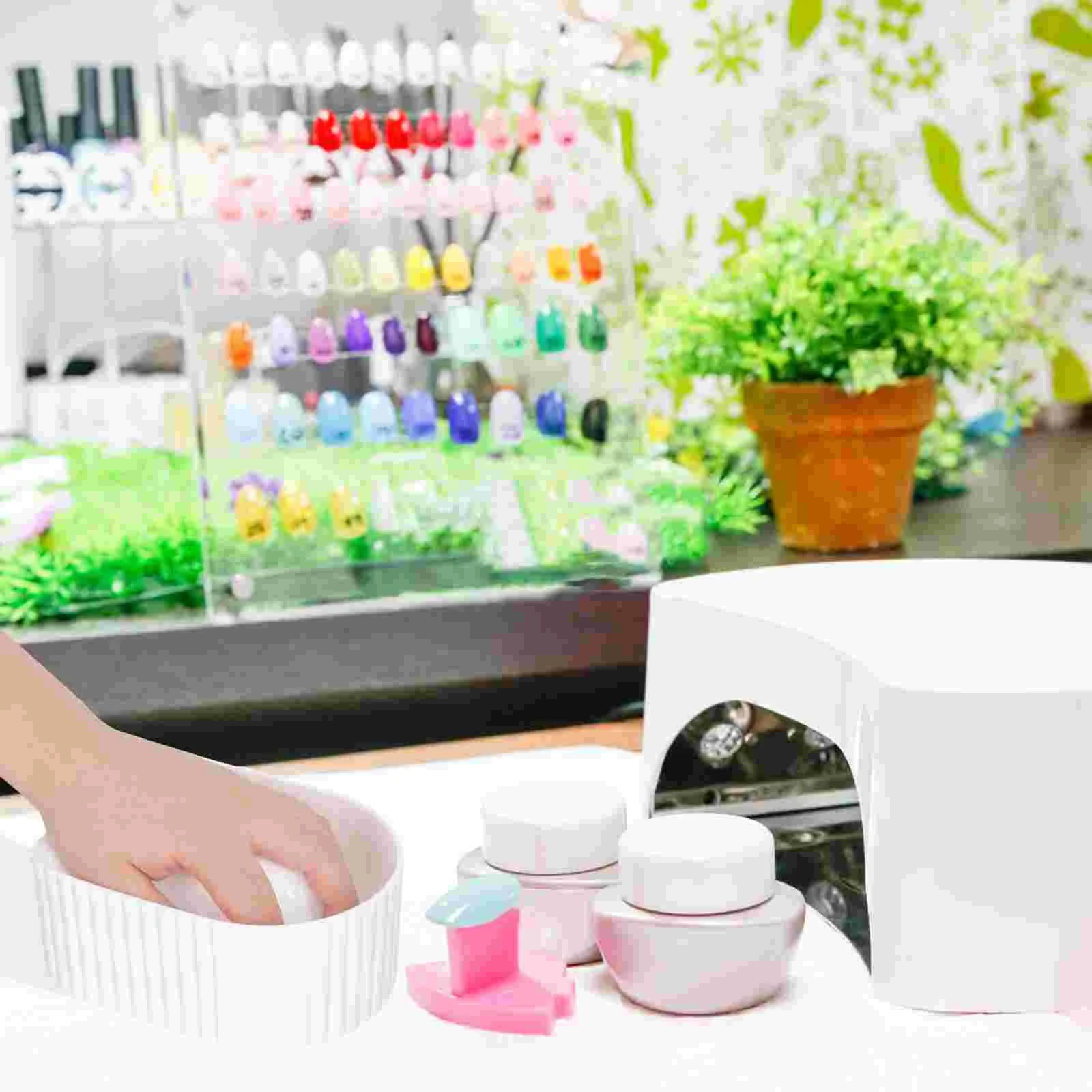 Manicure Hand Soak Bowl Nail Soaking Removal Bowls Clear Fingernail Polish Tips Gel for Salon Supplies Acrylic Remover