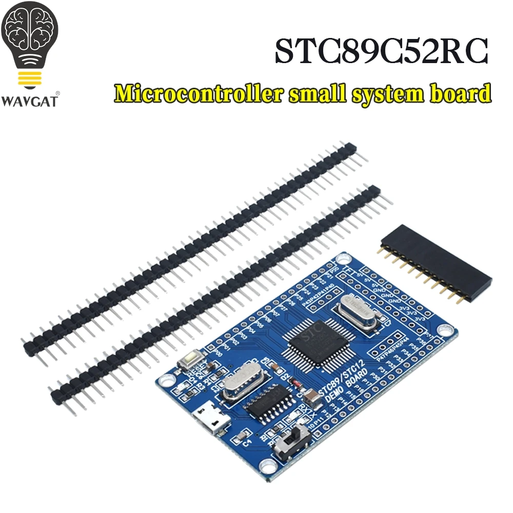 STC12C5A60S2  STC89C52RC  Development Core Board Module STC12C5A60 LQFP48 51 MCU Minimum System Learning Board Dual Serial Ports