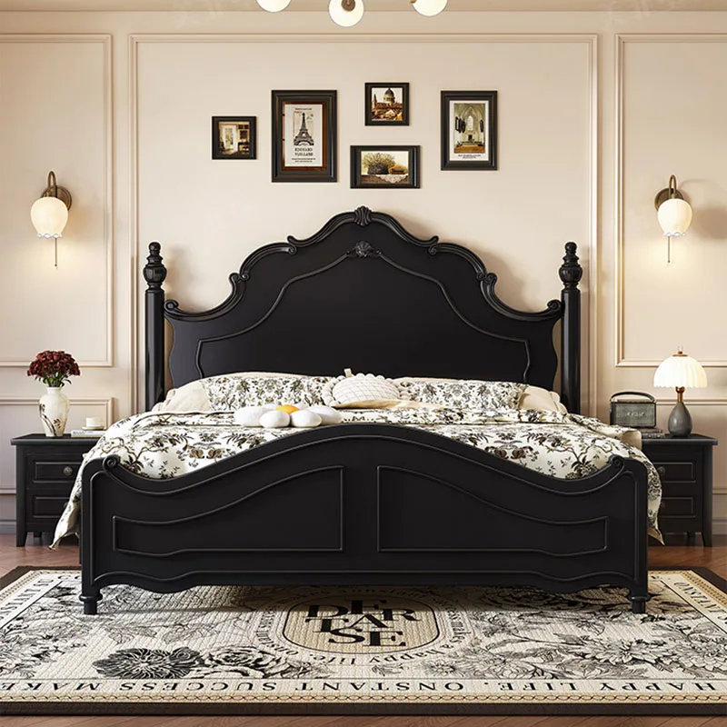 Design Castle Bed Bedroom Frame Luxury Storage Floor Girls Wooden Space Saving Massage Bed Sleeping European Cama Home Furniture