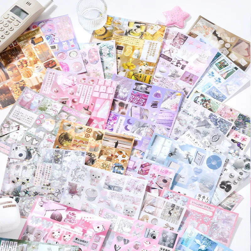 30Pcs/bag Japanese dream core series sticker book Japan and South Korea cute style sticker for students' gifts DIY