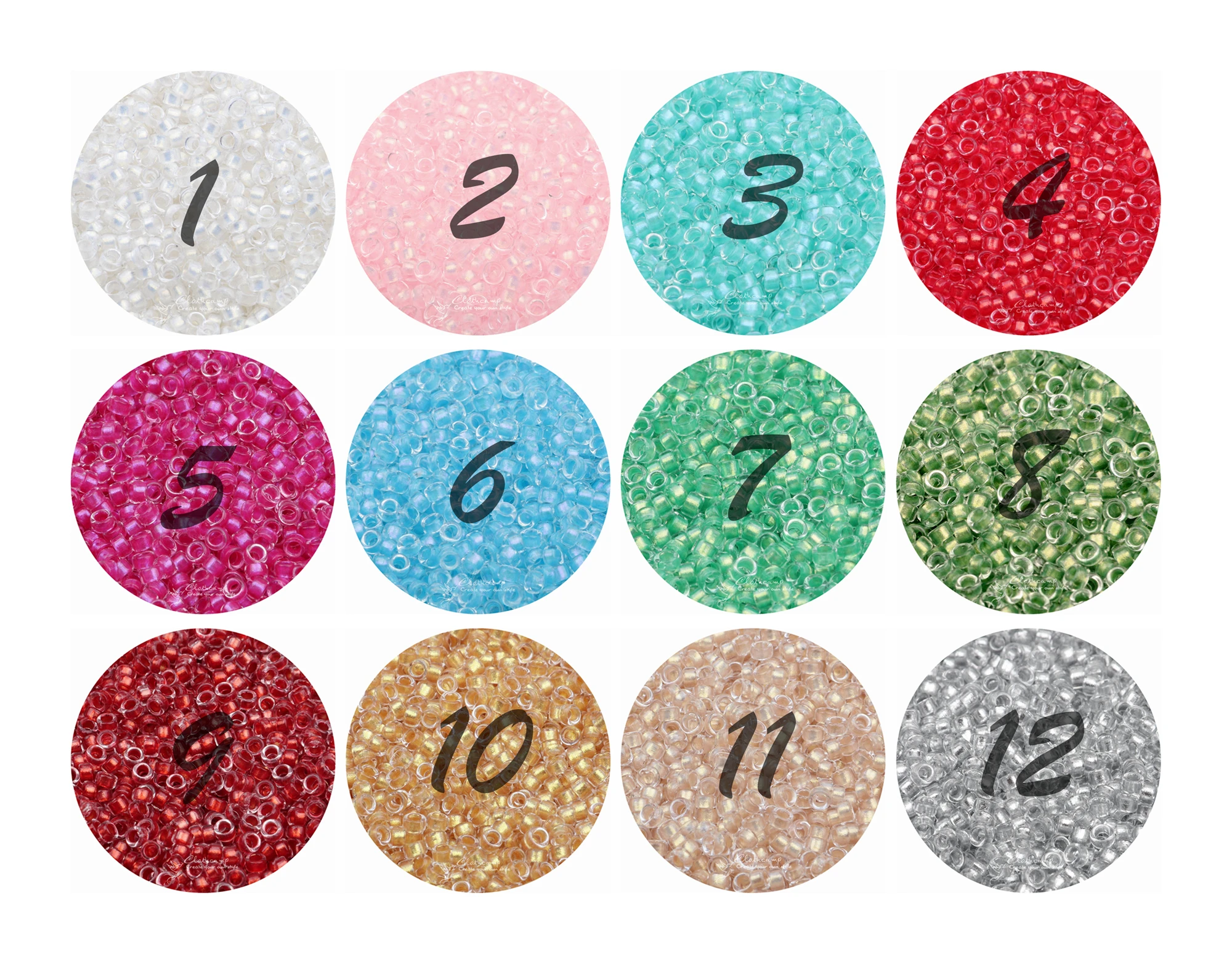 2.5mm Seed Beads Metallic Steel Lined  Tiny Seed glass bead High Quality 800PCS 10g Earring Necklace Accessories GSB-E