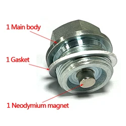 Neodymium Magnet Oil Drain Plug M24 X 1.5 for BMW E30 E31 E32 E34 E35 E36 E38 E39