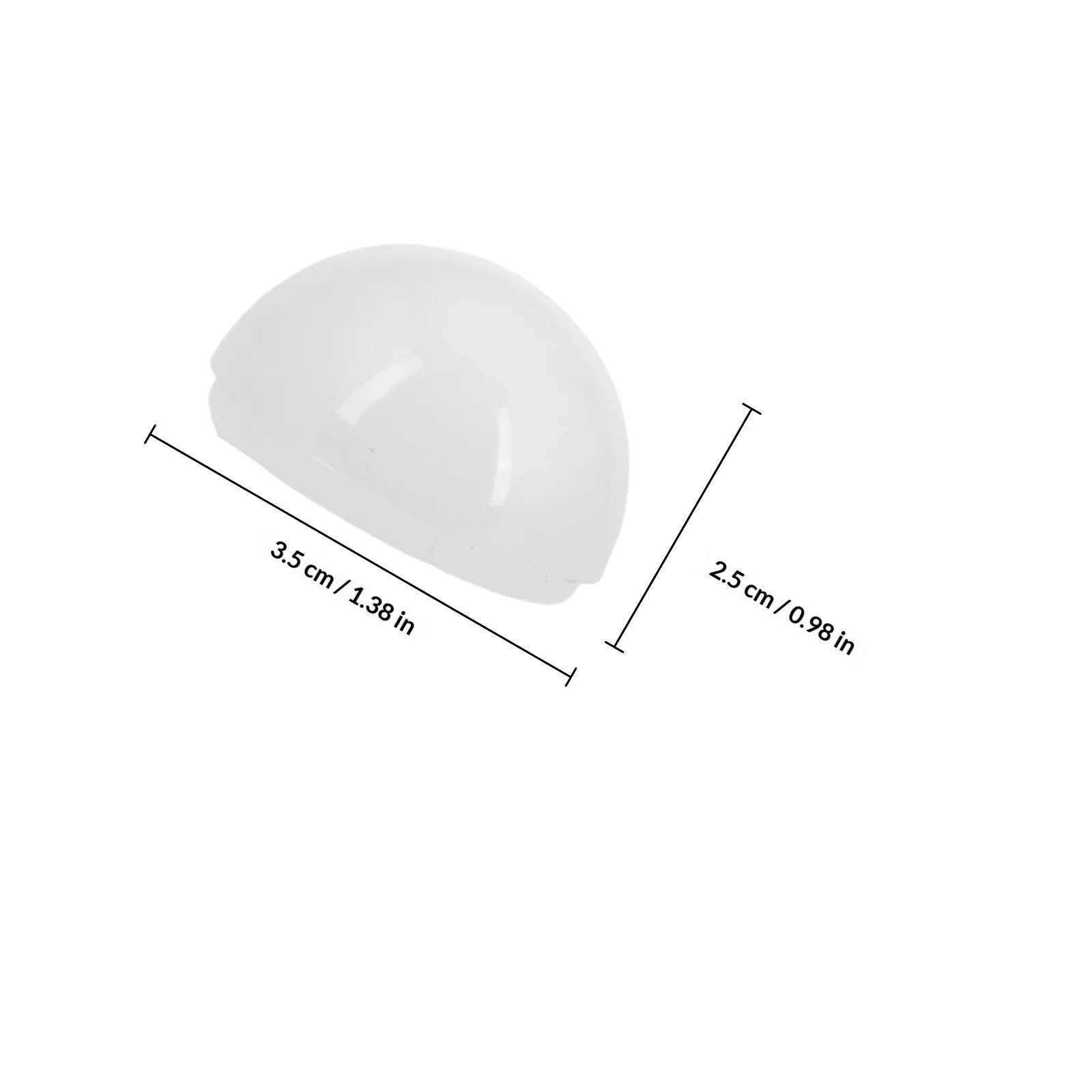 12Pcs Vanity Lamp Globes Shade Hemispherical 3.5cm Replacement Shells for Makeup Mirror Light Covers Table Fixture