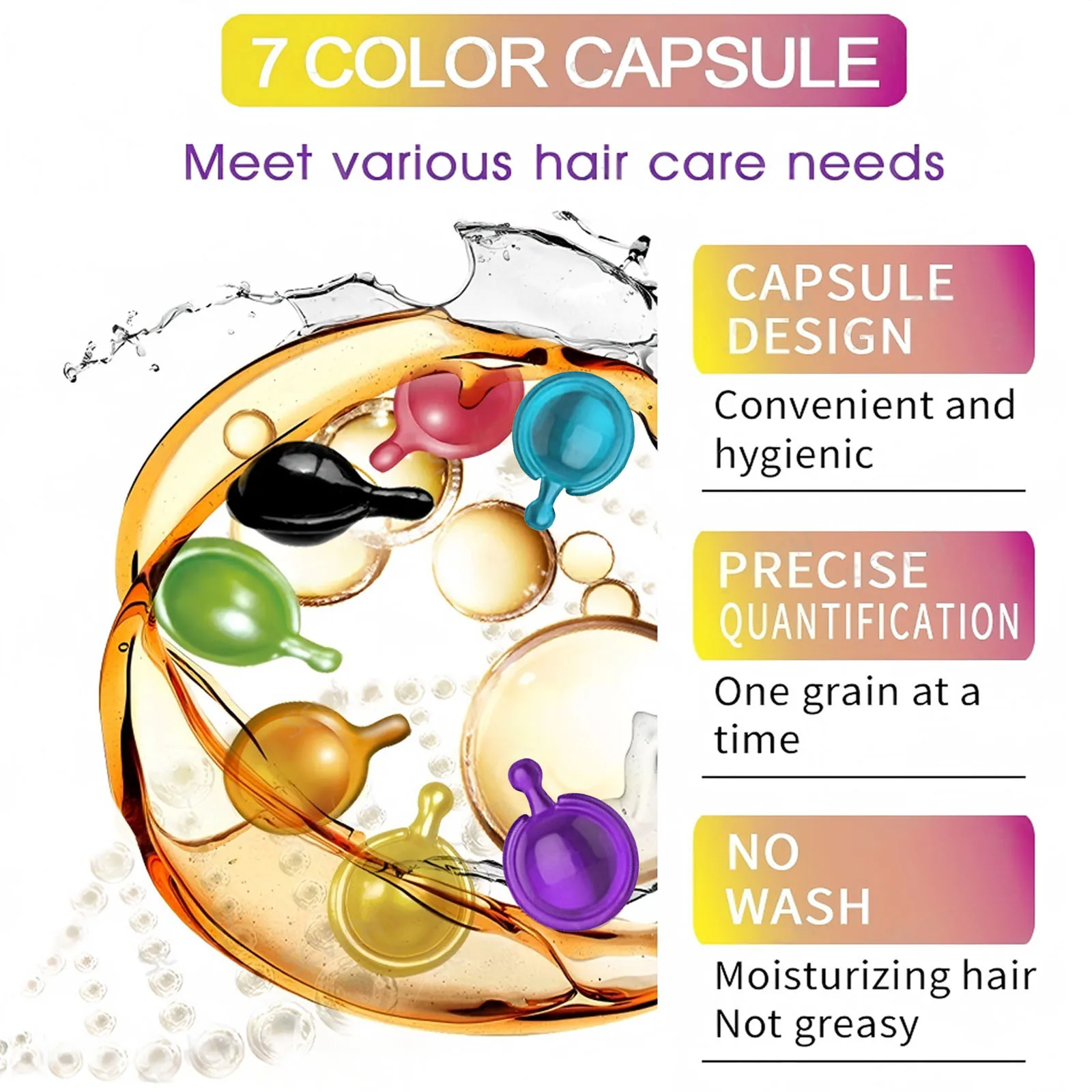 マルチビタミンヘアケアサプリメント40カプセル、髪の保湿、美 - Hair Care Capsule のレビューと価格