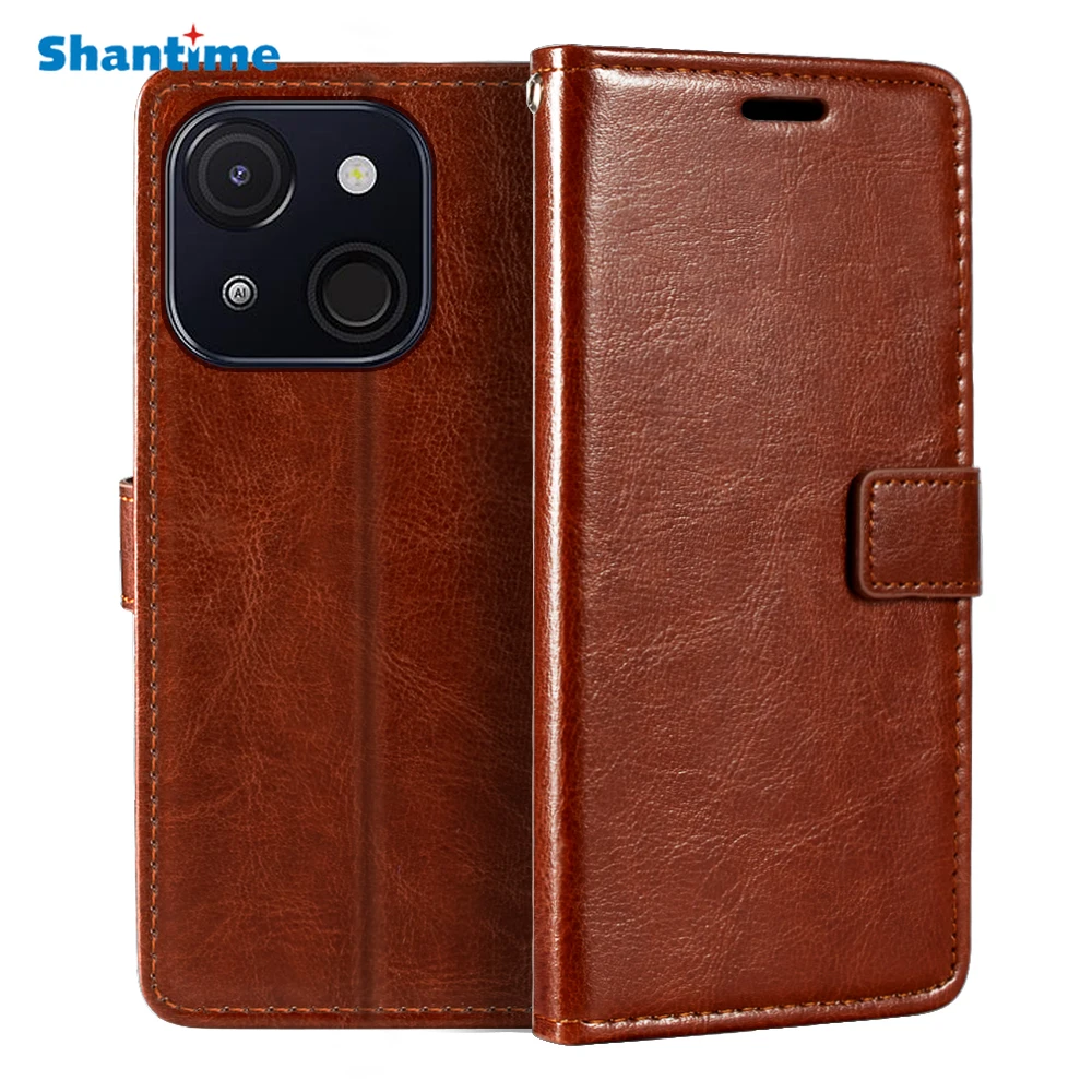 

Case For ITEL A50C 4G Wallet Premium PU Leather Magnetic Flip Case Cover With Card Holder And Kickstand For ITEL A50C 4G