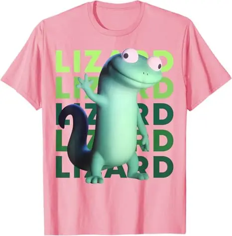 Lustiges Weirdcore Tier Damen Herren Eidechse Eidechse Meme T-Shirt Y2k Design Spruch T-Shirt Kurzarm Ästhetische Kleidung Neuheit – Detail 7