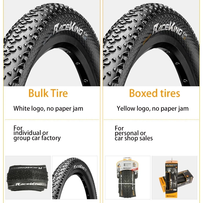 Continental Race King Tubeless Ready Tire Rim 26 27.5 29 2.0 2.2 Folding Tire PureGrip Compound & Shield Wall System MTB Tires