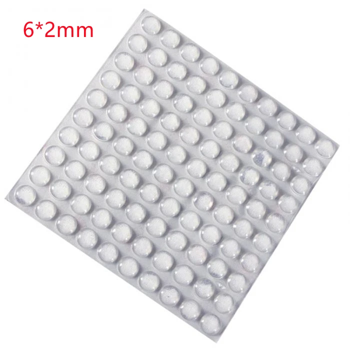 100Pcs Hot Sale Self Adhesive Round Silicone Rubber Bumpers Soft Transparent Black Anti Slip shock absorber Feet Pads Damper