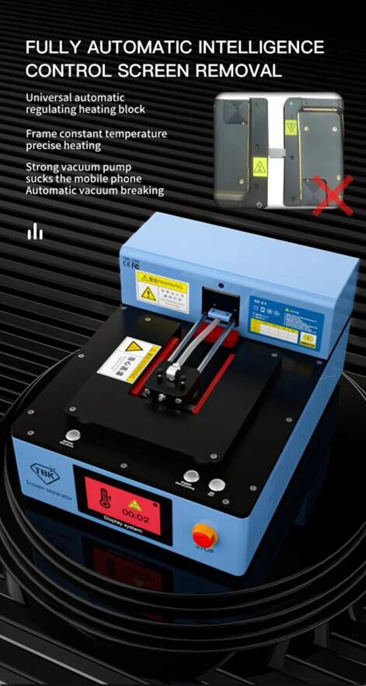 2025 202 Competitive Price Lcd Separator Frame Separating Machine Tbk-288 Lcd Heating Separating Machine