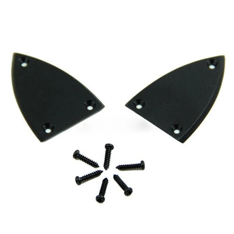 2pcs Black Rod Cover Screws For Guitar 3 Holes Guitar Part Accessories New