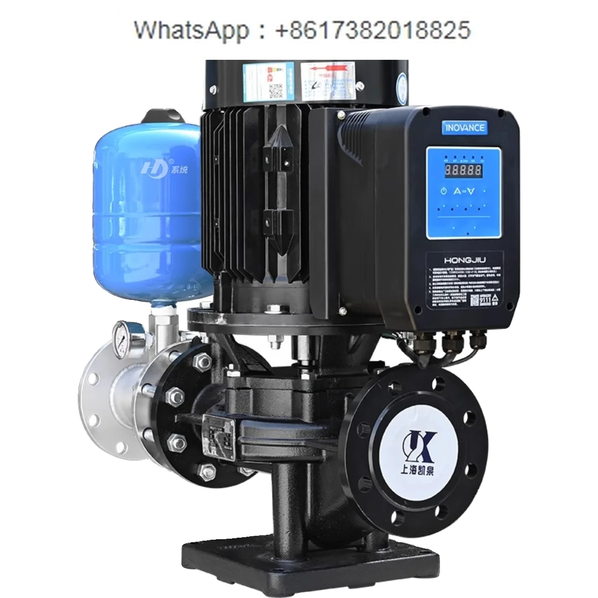 vertical pipeline high flow booster pump, fully automatic constant pressure variable frequency booster pump, circulating pump