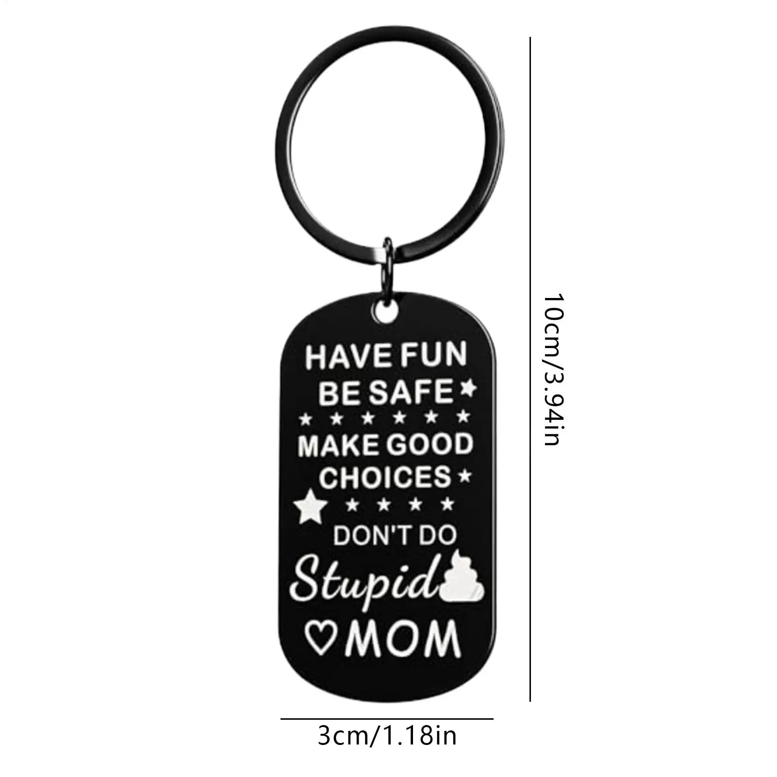 مفتاح سلسلة مضحك روح الدعابة كيرينغ محفظة حقيبة سحرية المفاتيح من الأم للطفل بنين الشباب ابن ابنة الأسرة الأصدقاء عيد الميلاد #6